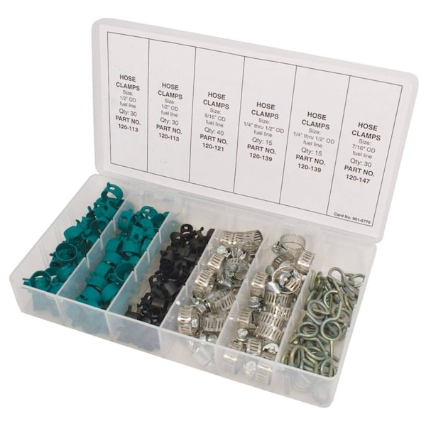 Stens Hose Clamp Assortment Includes 160 Pieces Lawn Mowers 415-170 - main
